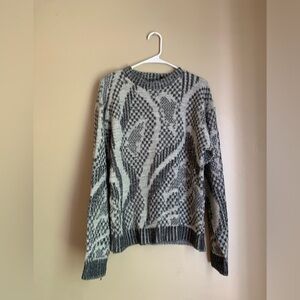 Vintage 90’s men’s textured sweater, grandpa core, medium 3D knit